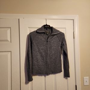 Eddie Bauer women's lightweight merino wool blend zip up jacket